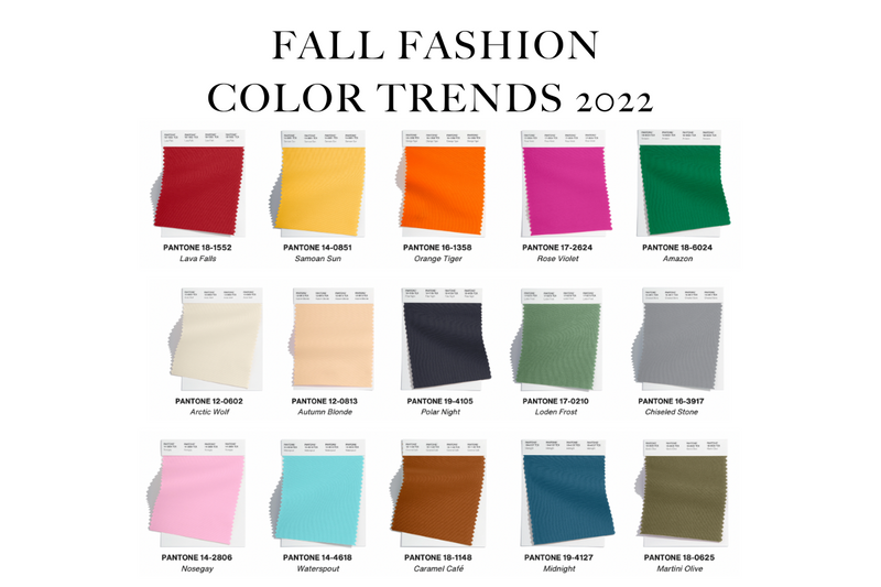 FALL FASHION COLOR TRENDS 2022