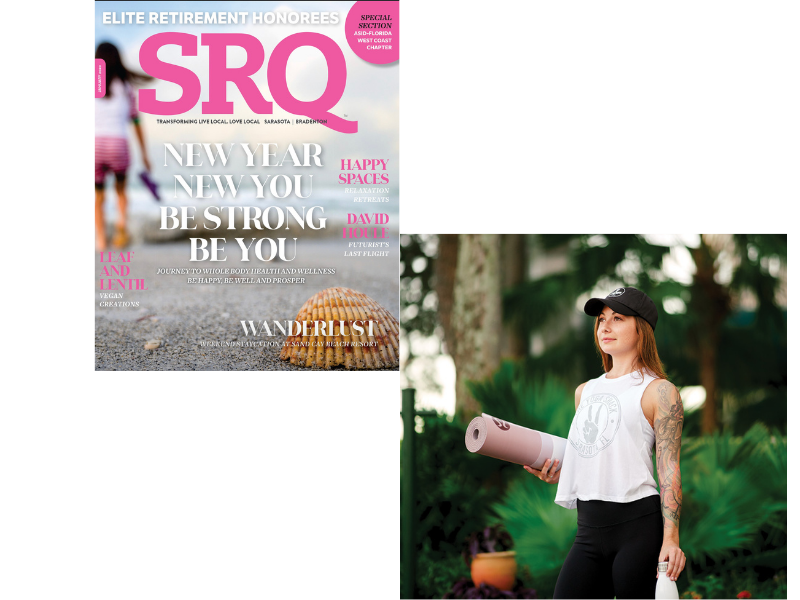 YUMMY® SPORT LEGGING AS SEEN IN SRQ MAGAZINE