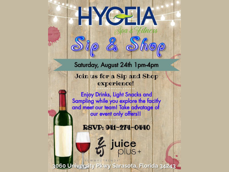 SIP & SHOP EVENT!