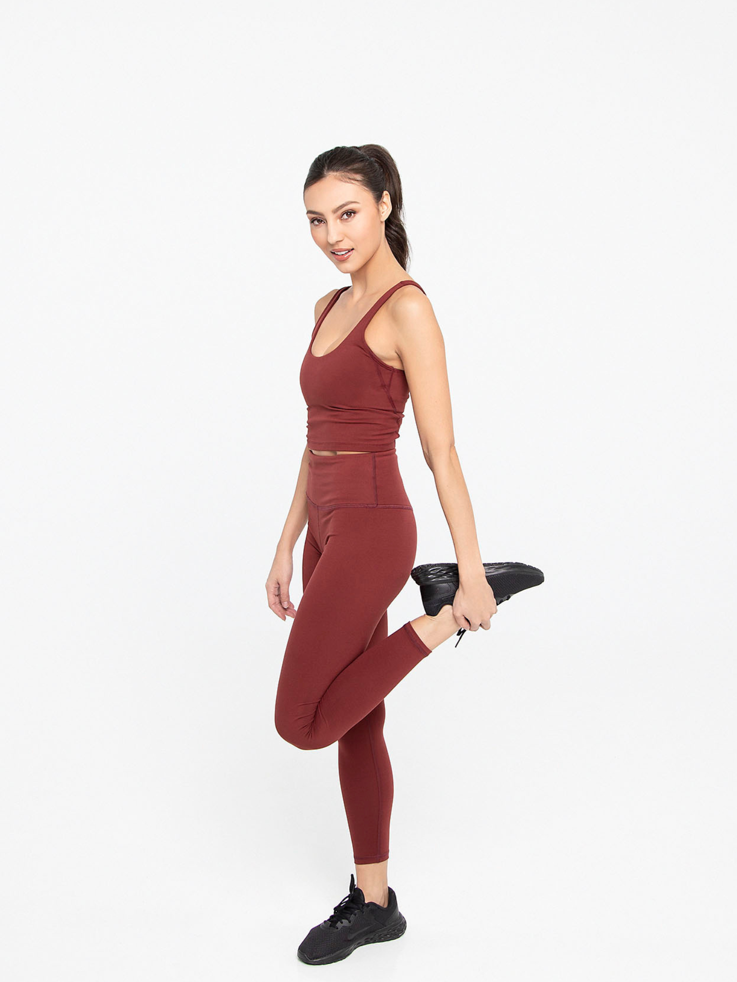 Empower Sports Top - Red Wine