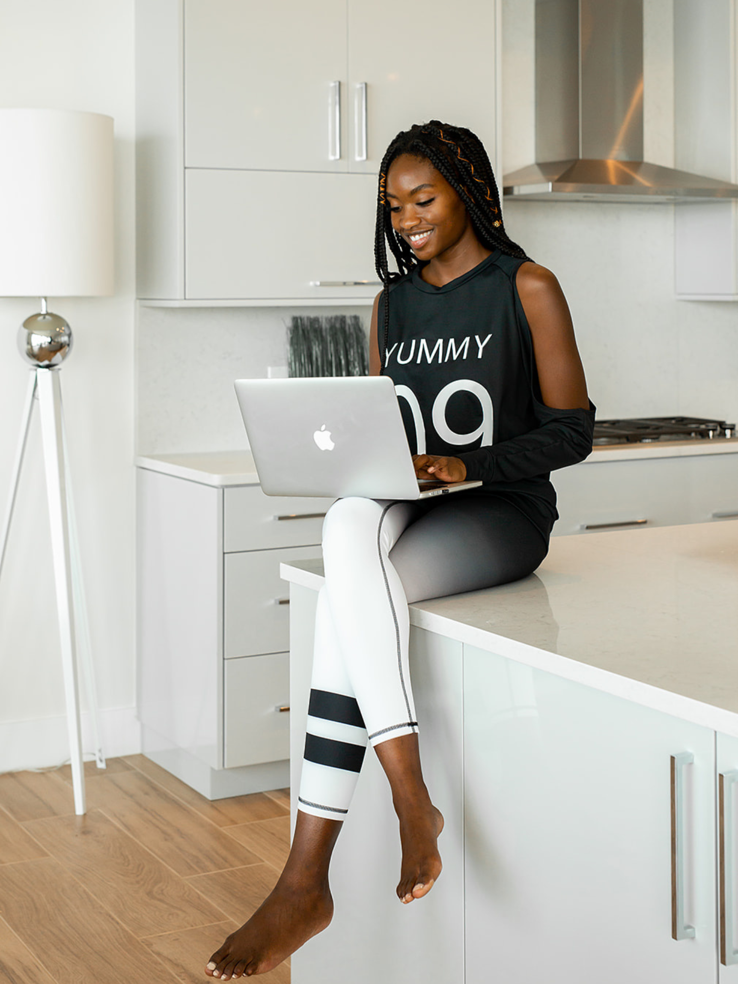Coldshoulder Sweatshirt and Ombre Legging
