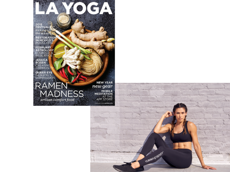 New Year. New You. LA Yoga feature YUMMY & TRENDY activewear