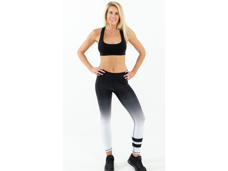 Ombre legging by YUMMY & TRENDY® featured on PopSugar Fitness video.