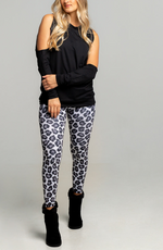 Shop the best leggings available and made in the U.S.A. by YUMMY & TRENDY®  Luxe Leopard leggings available in brown, neon lime and snow in sizes XS-3X