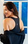 YUMMY & TRENDY® Signature sports bras are designed with an ultra-smooth luxe feel. The classic sports bra has a scoop neck and racer back. The sports bra is medium support and comfortable. 
